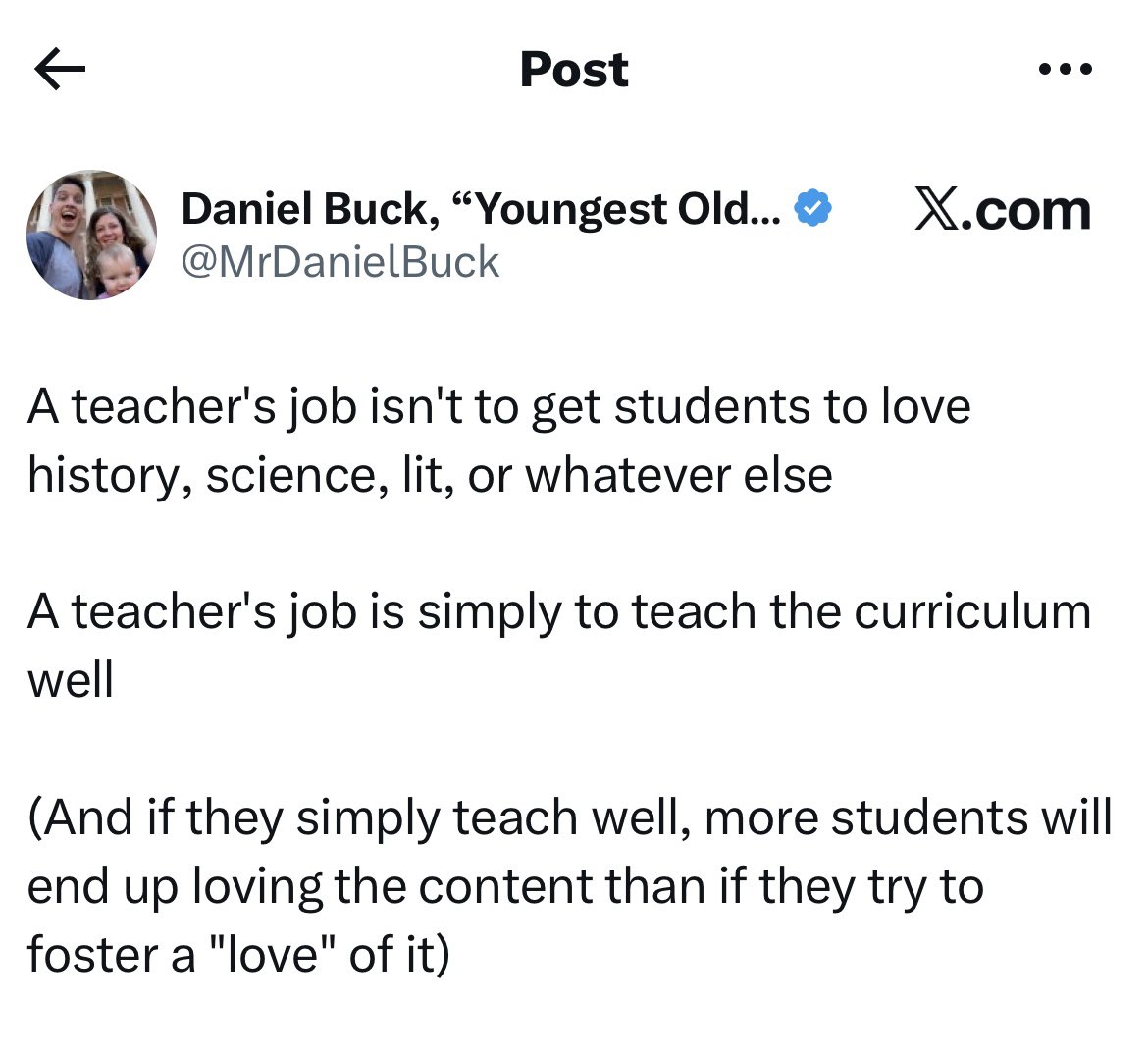 ModestTeacher's tweet image. More advice from the failed teacher turned teaching expert.