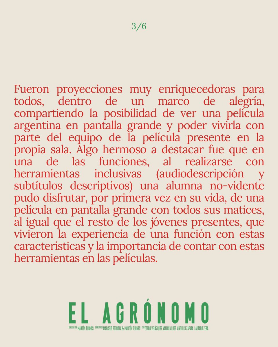 ElAgronomoFilm's tweet photo. Respuesta al Comunicado de la Sociedad Rural de San Pedro

Si ya viste la película dejanos tu comentario!
Y escribinos si queres organizar una proyección en tu ciudad!
Aguante el Cine Argentino!

Equipo de Producción de la película “El Agrónomo”

Agradecemos la difusión https://t.co/pFOh9jAKY4