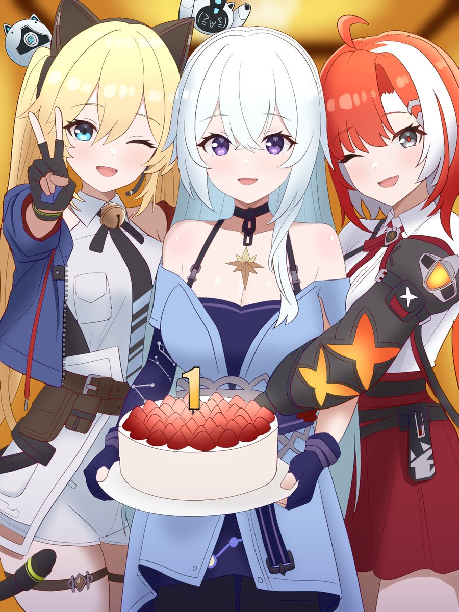 shibito0000's tweet photo. ストリノヴァ1周年おめでとうございます絵
#Strinova #ストリノヴァ https://t.co/6Ja4XqR0on