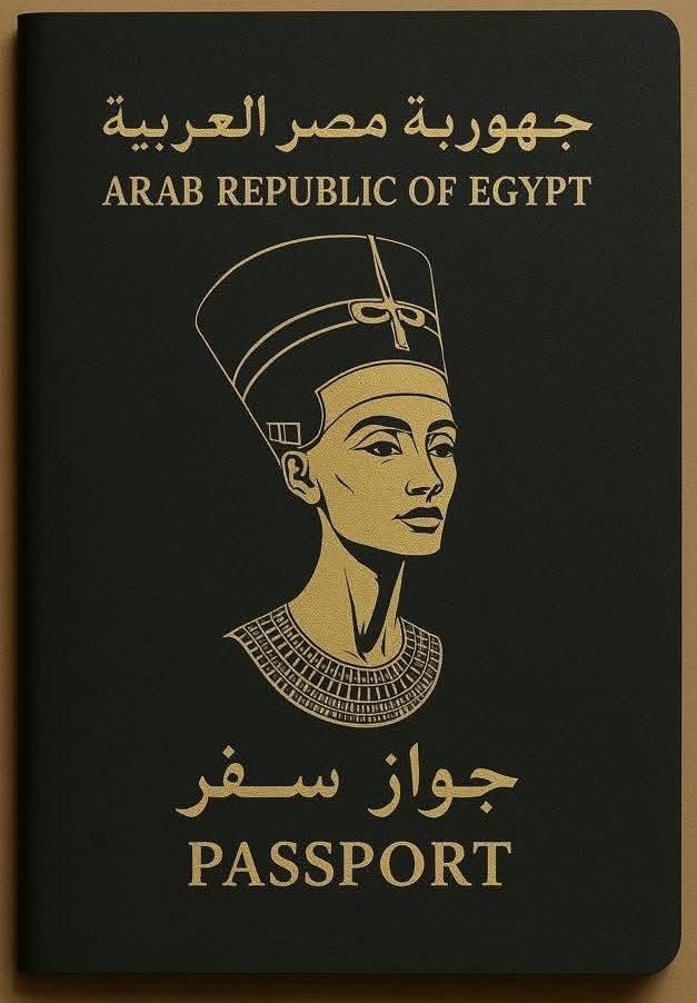 جواز السفر المصرى الجديد للرجاله وللستات ✋🇪🇬
مميز فى كل العالم برعاية #الملك_توت 🖤#الملكه_نفرتيتي