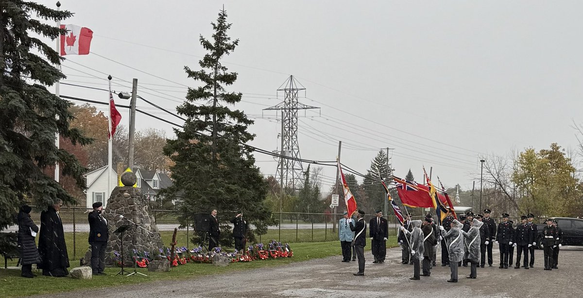 Rainy day didn’t keep our spirits down. 

We proudly celebrated our Canadian heroes at the Jordan cenotaph. 

Lest we forget.