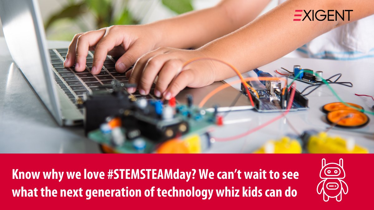 _EXIGENT's tweet image. Technology is full of opportunity, fun, challenge and innovation. Encourage children in  your life to give tech a chance! 
#STEM #STEAM #techiscool
