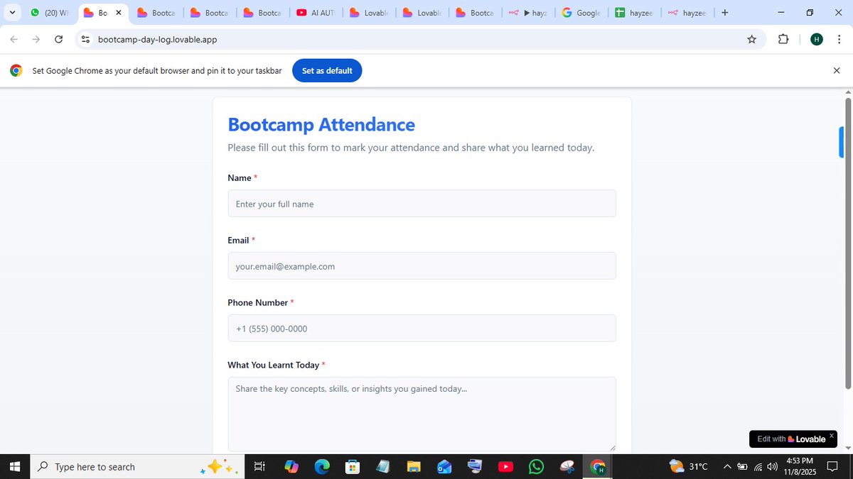KOLAD59's tweet image. Glad to inform the entire populace about commencement of AI automation boot camp hosted by @Tech_babby and @AutomationKing0 
This is my first project on n8n, it automates attendance for the attendees.I&apos;ll be posting my subsequent project as I proceed on the journey. #AIautomation