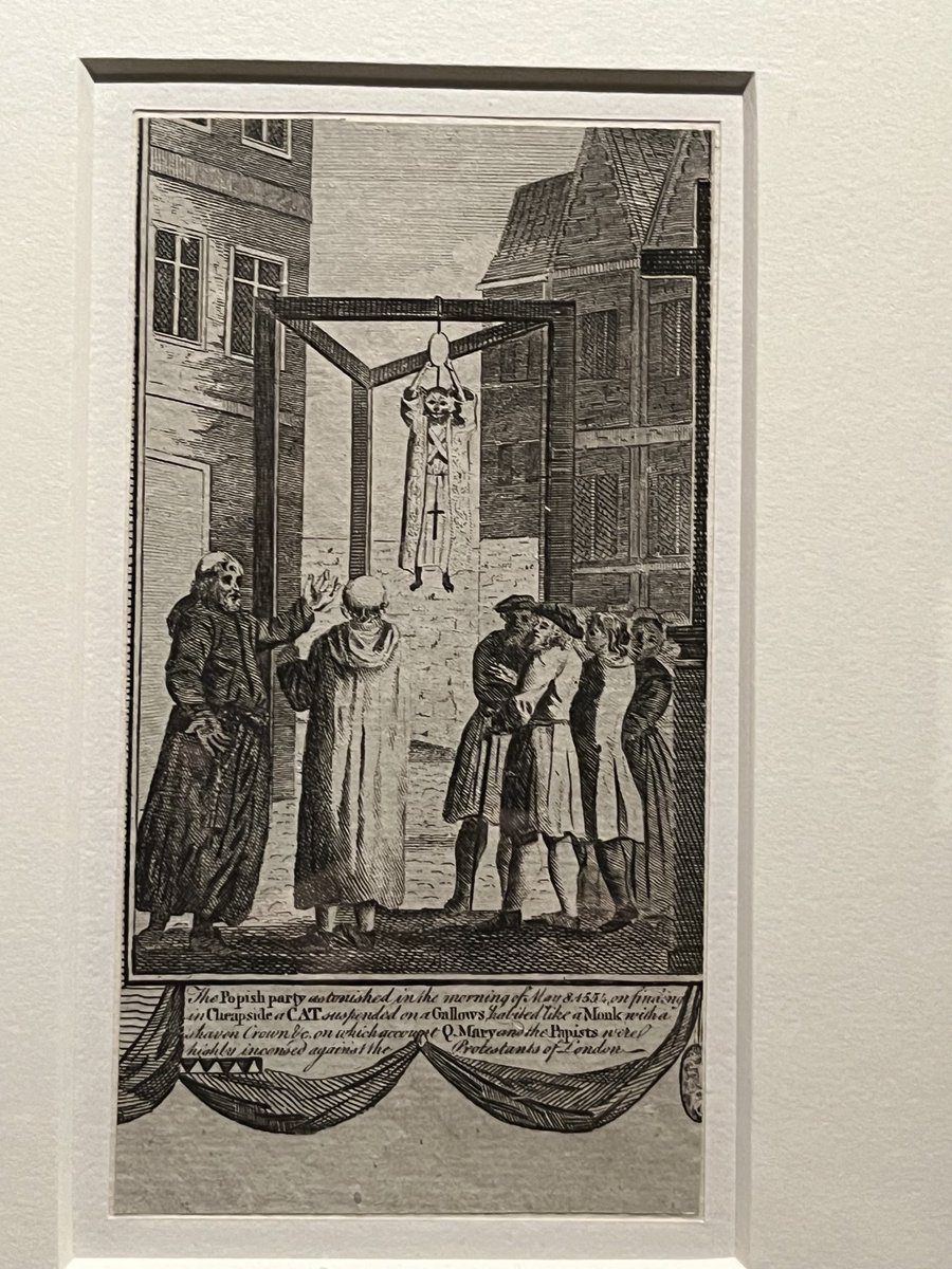 Barb_Drummond's tweet image. #Cat on #Gallows #Cheapside from @LondonDead exhibition #protest #history