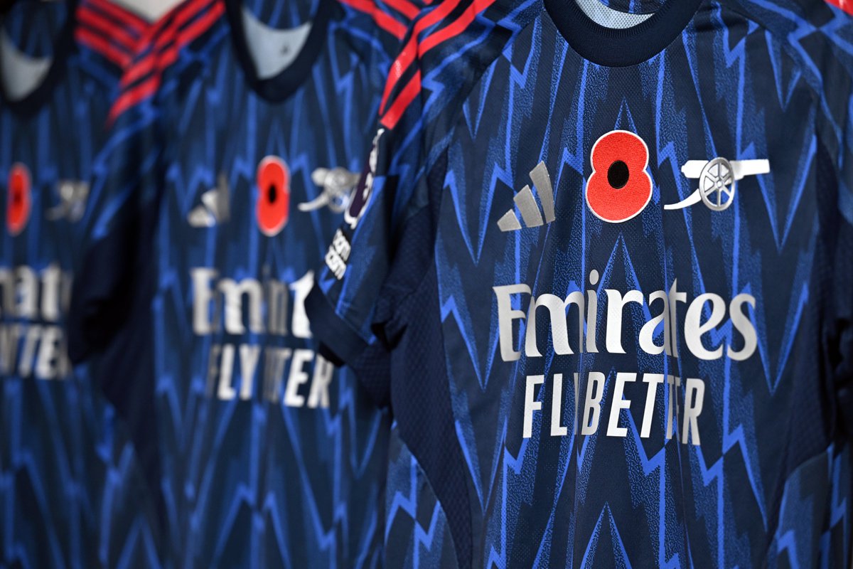 As a mark of respect, our players will wear shirts featuring the poppy  emblem ahead of Remembrance Day., image size:1200x800