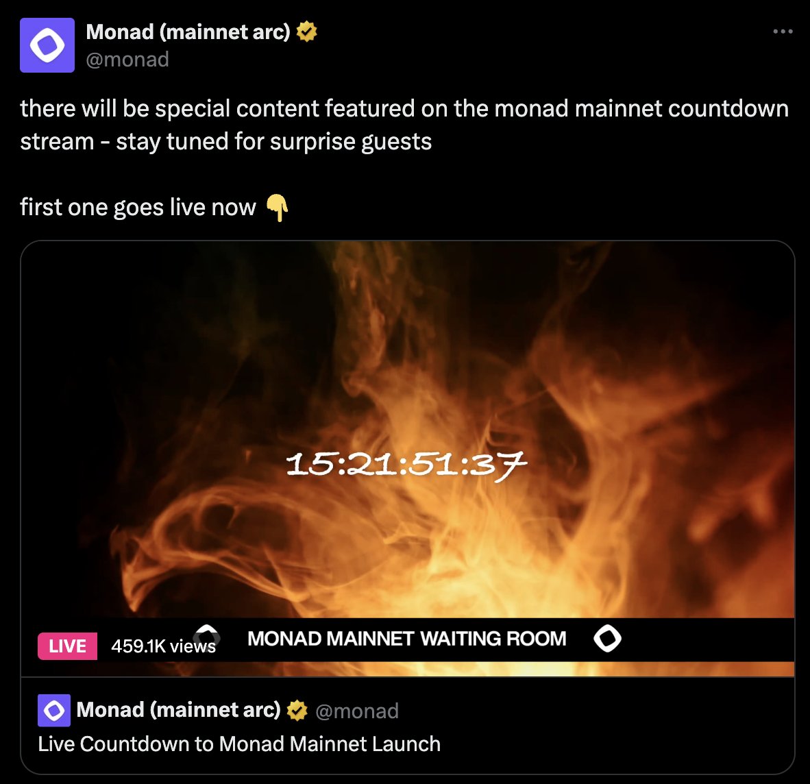 0xSeaborg's tweet image. Idk if you realise this or not but the closest you have ever been to @monad mainnet is just now.

You are even more closer now.

more closer

more closer

and even more closerrrrr