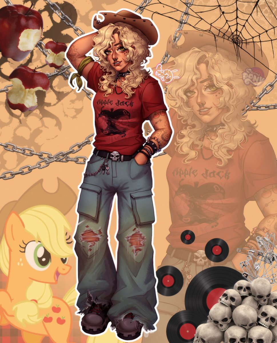 Metalhead Apple Jack🍎💀
#mylittlepony #mlp #fanart