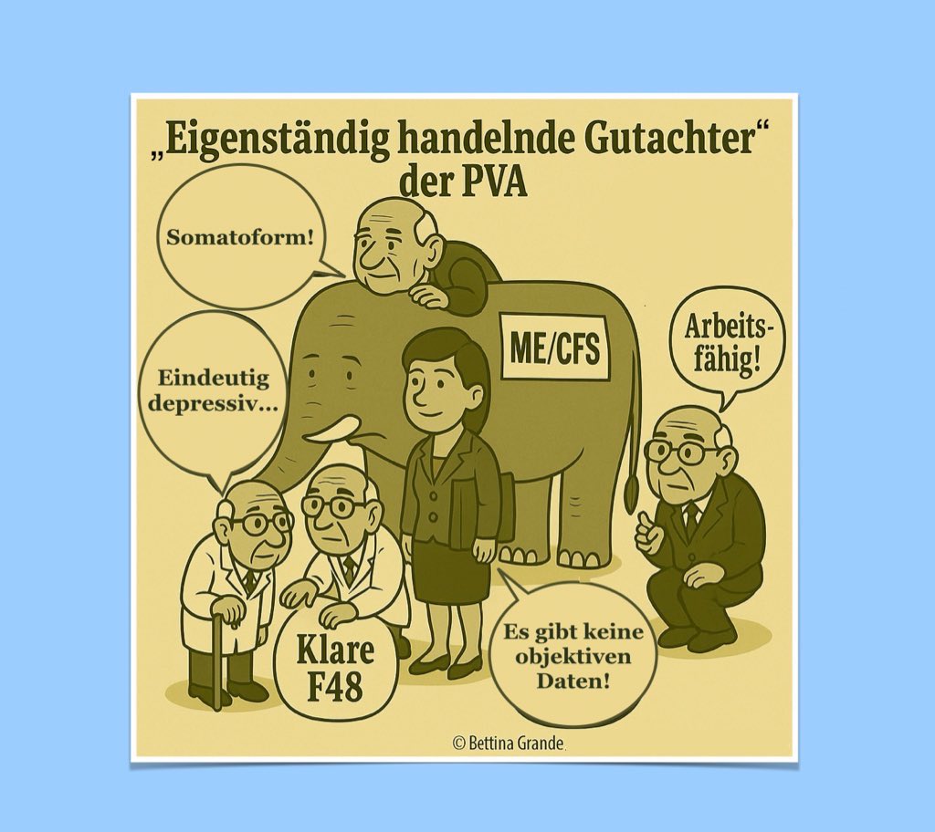1/2
Während in 🇦🇹Gutachter der Pensionsversicherung (PVA) #MECFS-Diagnosen leugnen &amp; in F-Diagnosen „umwandeln", liegen schwerst Erkrankte weiter im Dunkeln.

Menschen wie <a href="/neurostingl/">Michael Stingl</a>, <a href="/kahryn_hoffmann/">Kathryn Hoffmann</a>&amp;
E. Untersmayr-Elsenhuber setzen sich mit ihrer Expertise für Betroffene ein.