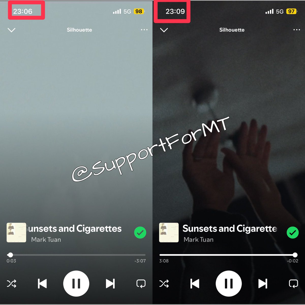 SupportForMT's tweet photo. 💞 แจกกิจสตรีม กิจที่ 12(สตรีม Spotify )

💰 แจก 100 บาท 2 รางวัล

✅รี+เฟบ+เมนชั่นส่งรูปแค็ปจาก Spotify ให้เห็นเวลาเริ่มและจบ+แชร์ลิงค์ + ติดแท็ก👇

🔗 https://t.co/wqNhD7X2VD

#SunsetsandCigarettes 
#Silhouette #MarkTuan_Silhouette  #MarkTuan #MARK #段宜恩 #마크
@marktuan @DNAmngmnt

(สุ่มช่วงค่ำ วันที่ 9/11)