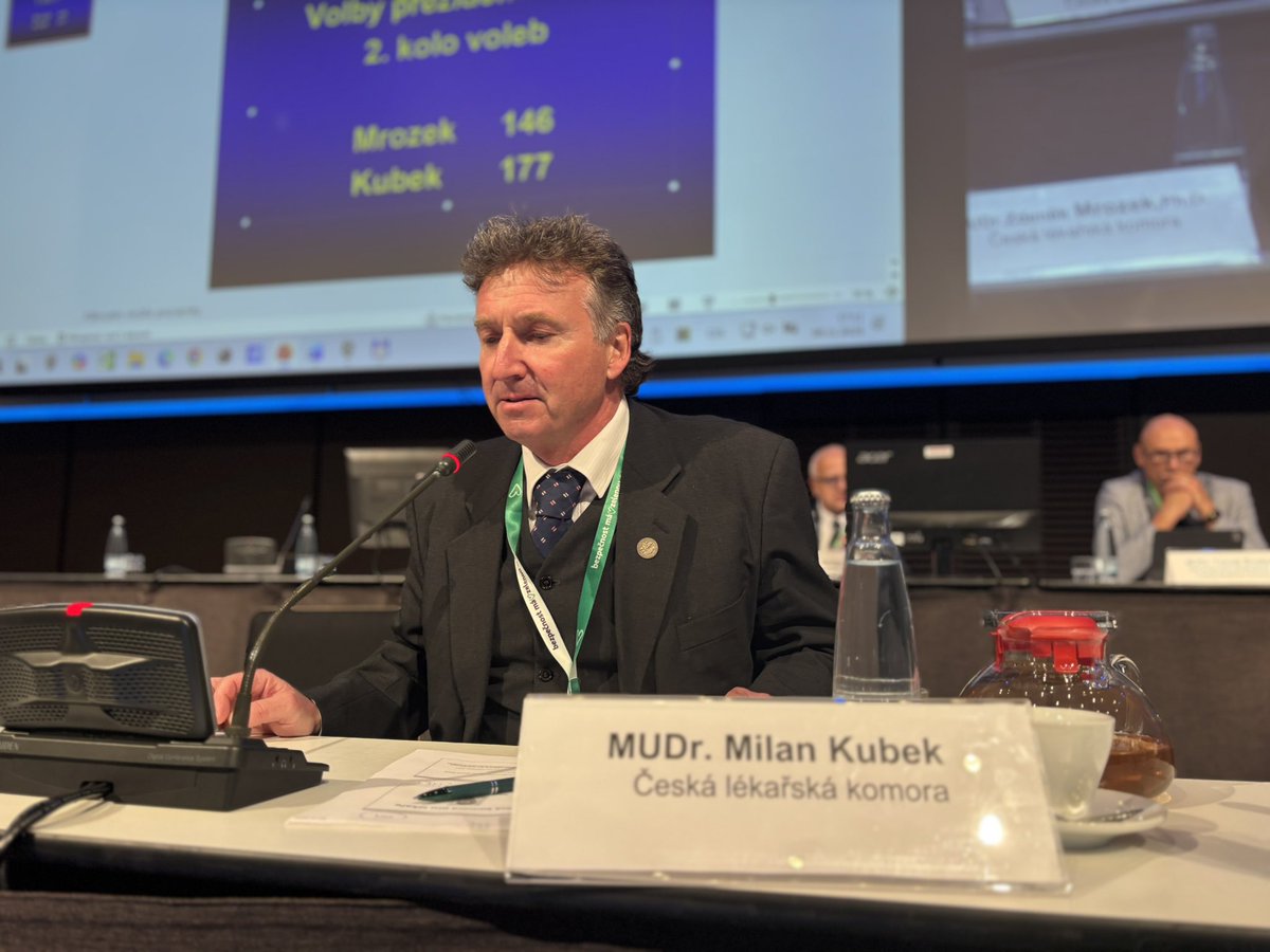 Milan Kubek opět zvolen prezidentem České lékařské komory. Po páté …<a href="/iROZHLAScz/">iROZHLAS.cz</a>