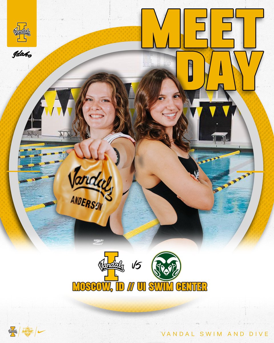 VandalSwim_Dive's tweet photo. Day 2️⃣ vs. the Rams! 

📍- Moscow, ID
🏟️- UI Swim Center
🕐- 10:30 AM
📊- MeetMobile https://t.co/lehhPIr5lL