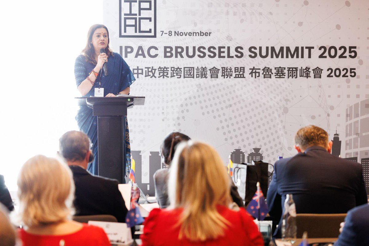 At the <a href="/ipacglobal/">Inter-Parliamentary Alliance on China (IPAC)</a> Brussels 2025 was happy to be appointed as the India Co-Chair. Look forward to effectively engaging with democracies globally to work towards rules based order, free and fair global trade, national sovereignty. For the world to thrive, democracies based on the