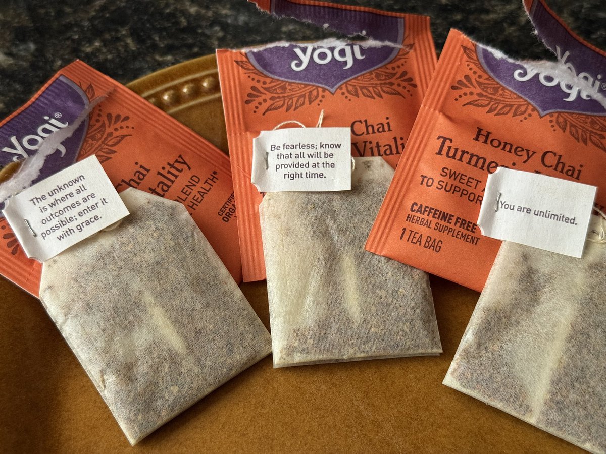 Today’s Yogi tea “food for thought” 🤔🤔🤔