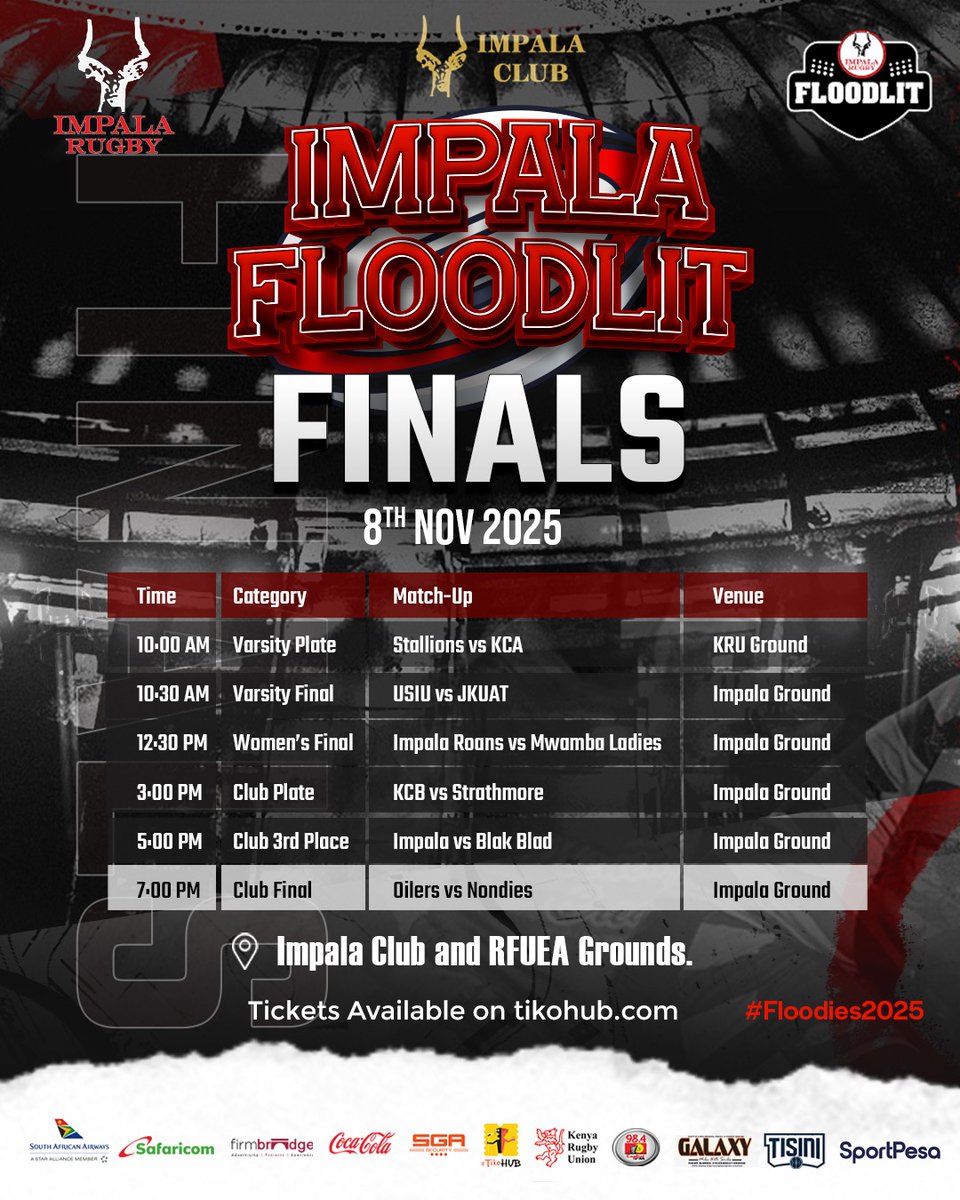 Bronze finals full time scores
Impala 19 Blad 21

#Floodies2025 | #RugbyKE