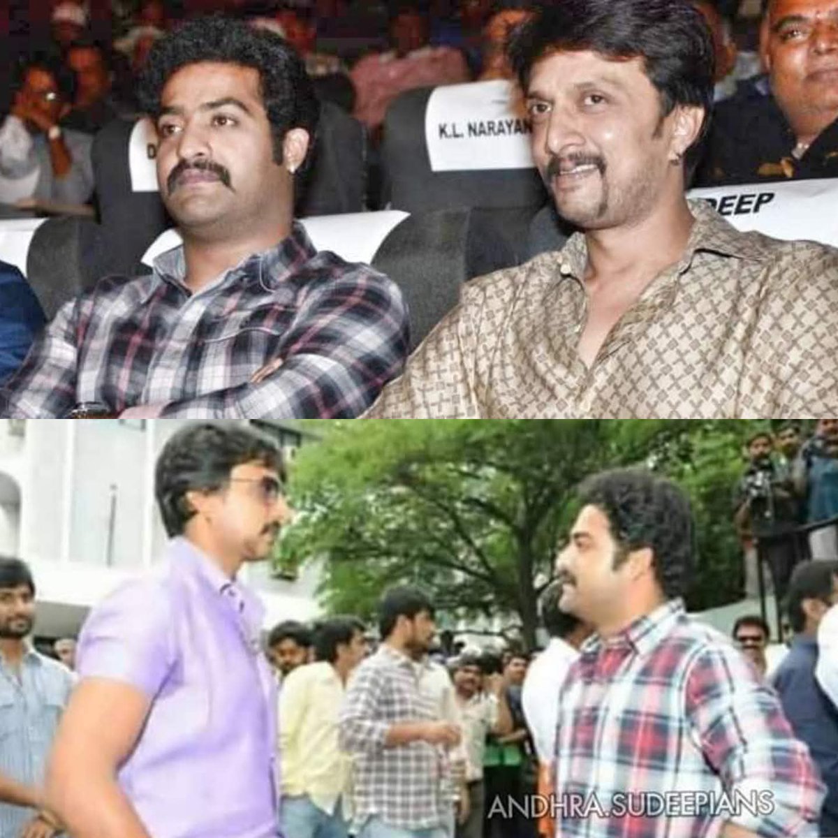 Sending our best wishes to our dearest <a href="/tarak9999/">Jr NTR</a> garu for completing 25 Years in Cine Industry 🥳❤️ Wishes on Behalf of All Baadshah #KicchaSudeep fans 🫂

 #25YearsOfNTR #NTRNeel #NTR
#KicchaSudeep #MarkTheFilm