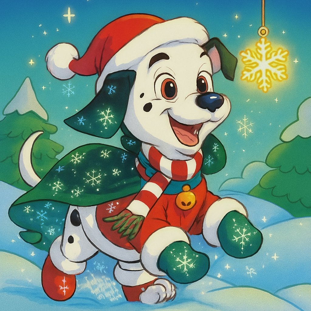 Whizzer_Dalmati's tweet image. Im looking all festive  for the holidays!  

Credit  goes  to @MightyPupM
