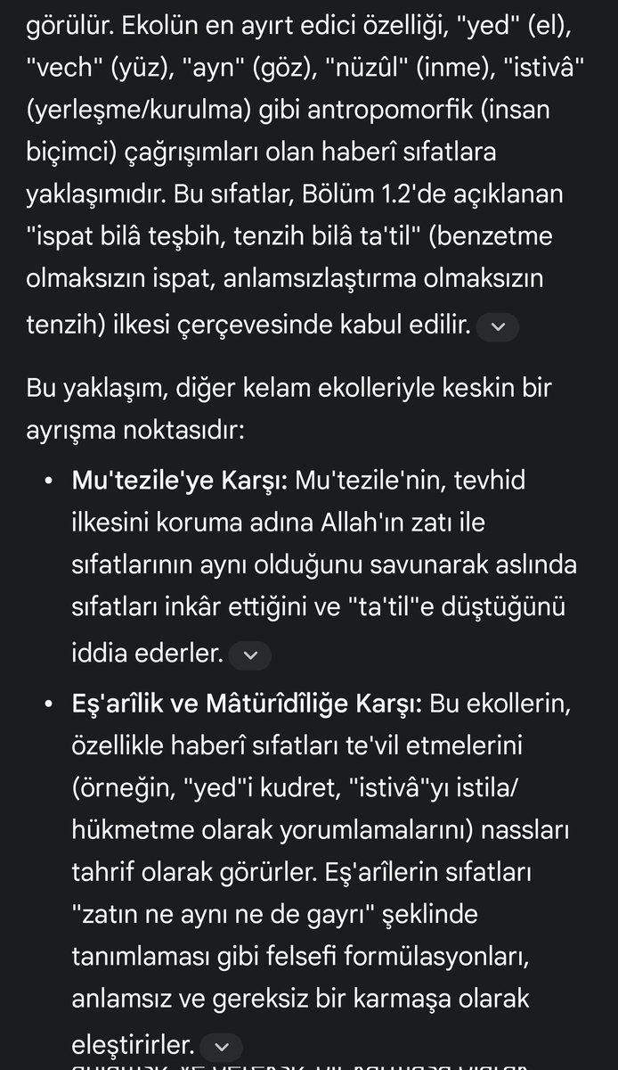 Eseriyye'nin diğer ekollerden ayrışması ve diğer ekollerin Eseriyye'ye tepkisine dair