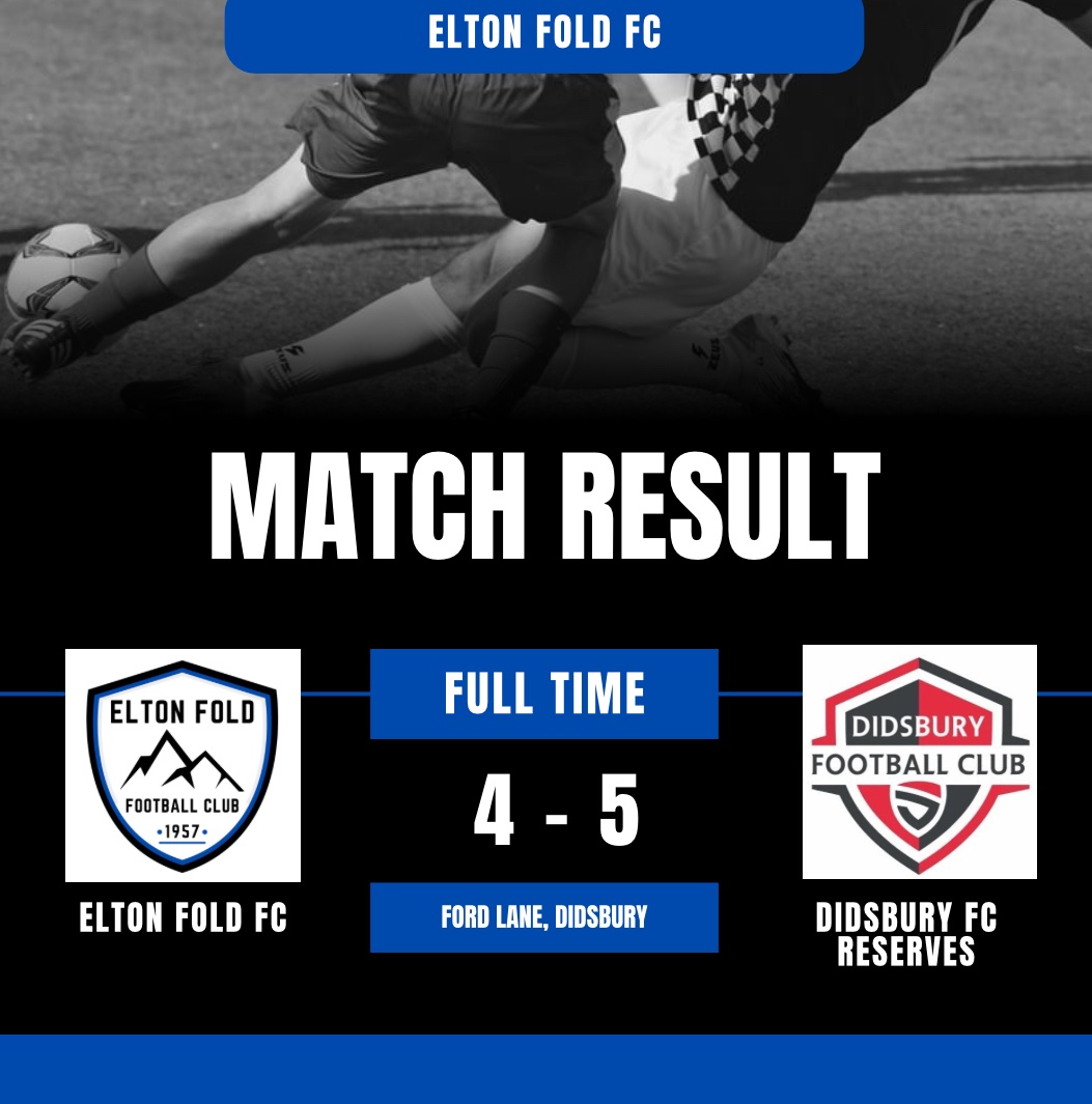 The cup run comes to an end away at <a href="/DidsburyFCReds/">Didsbury FC Reds</a> as we come out on the wrong side of a 5-4 scoreline.

The dreaded curse of playing against 10 men strikes again
