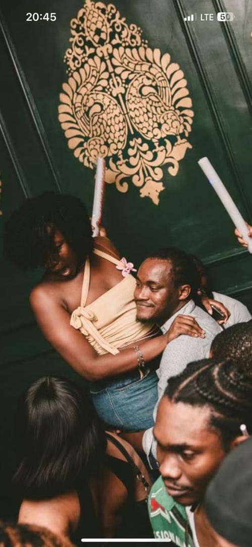 withlovesalama's tweet image. This is him carrying me unprovoked at a party, a complete stranger, one second I’m dancing and the next I’m in the air. Asked him to drop me and warned him to never try such with me again.