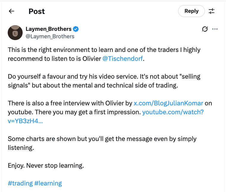 Premium Letter 493 is out

Cautiously Optimistic
🎥Video - 1h 03min

Stock review: $TSLA, $DDOG, $IBM, $COIN, $BMNR, $EOSE &amp; many more. Quality. New Leadership. No Overhead Resistance