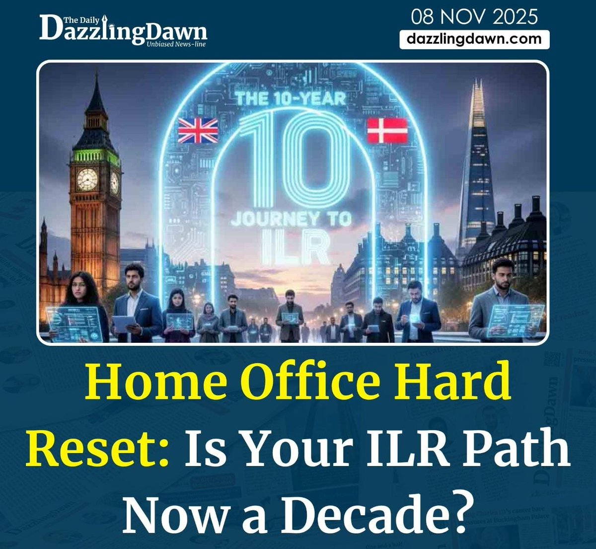 MunzerChowdhury's tweet image. Your path to permanent UK residency is about to change: Inside the Home Office&apos;s seismic shift to the stringent &apos;Denmark Model.&apos;

dazzlingdawn.com/2025/11/8/home…

#UKImmigration
#DenmarkModel
#VisaChanges
#10YearILR
#HomeOffice