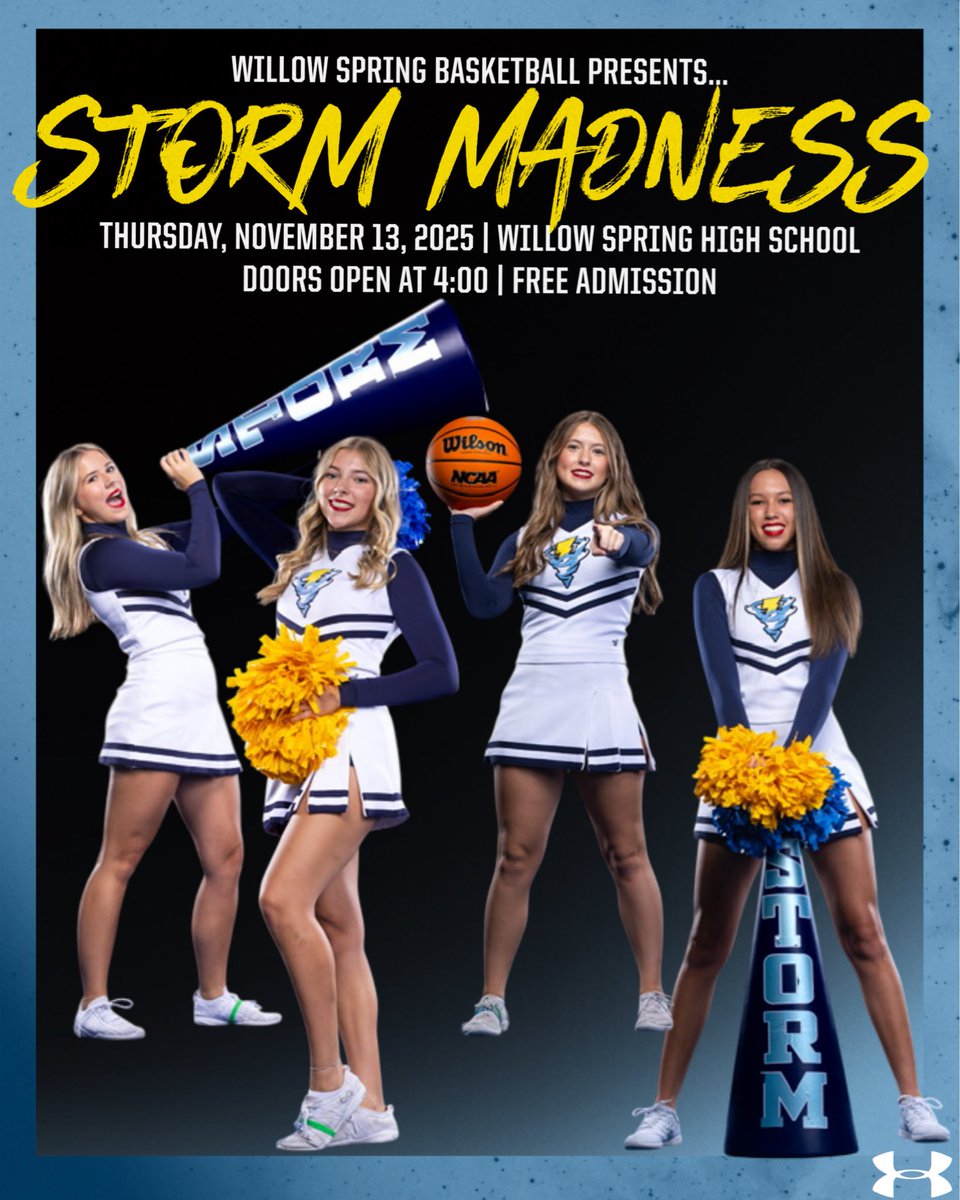 coachpoteat's tweet photo. The Inaugural “Storm Madness” Pre-Season Kickoff. Pack “The Eye” and get a first glance of @WS_Storm_MBball @WS_Storm_WBall Programs, along with one of the best Cheer Programs in the State @WS_Storm_Cheer
#ChapterV⚡️ https://t.co/gejRsGDPZa