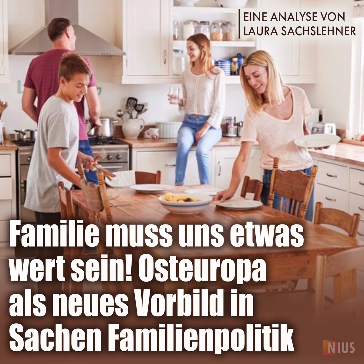 In Ländern wie Polen und Ungarn gehört es längst zum guten Ton, Familien und deren Entlastung in den Mittelpunkt zu stellen. Angesichts unserer sinkenden Geburtenrate müssten wir uns das eigentlich dringend abschauen. Eine Analyse von Laura Sachslehner.
nius.de/gesellschaft/n…