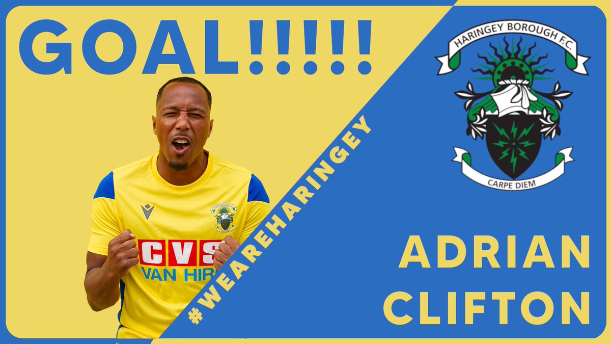 60’ GOALLLLLLLLLL!!! 

CLIFTON GETS HIS GOAL!!!!!! 

Mikey puts a cross into the back post and Clifton heads home!

3-1

#WeAreHaringey