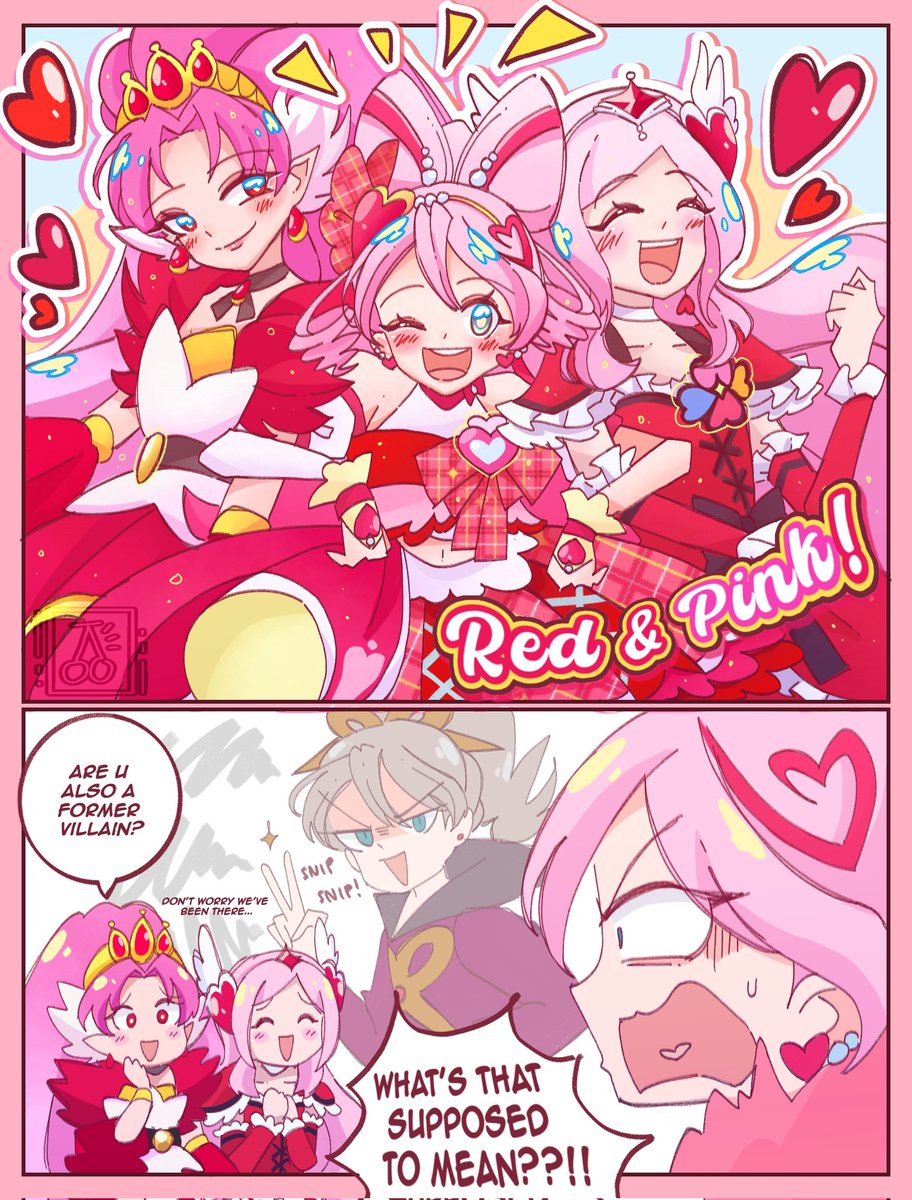 #プリキュア #precure #キミプリ
Red goes well with pink!❤️🩷✨️