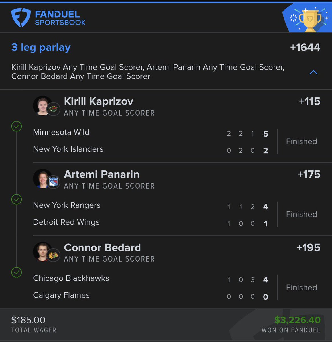 _dreamteambets's tweet photo. $250 GIVEAWAY to someone who ❤️‍🔥, RTs &amp; FOLLOWS

THIS RUN IS NOT STOPPING 🙂‍↔️

Kaprizov✅
Panarin ✅
Bedard ✅

I do this for FREEEEEE — just keep showing love 🫶🏽 https://t.co/lZz8Iix2wP