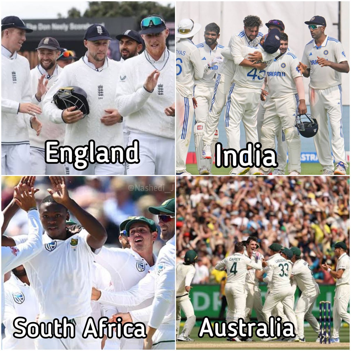 Which team won 16 consecutive Test matches twice?
