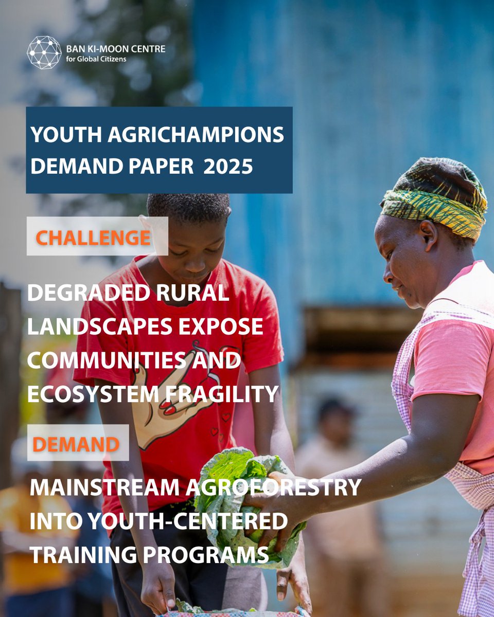 bankimoon_org's tweet photo. The #BKMC is proud to announce that the✨Youth AgriChampions Demand Paper 2025 on Youth-Powered Agroecology✨ is published! 🌱
🔗Check out the demands and read the full paper here: https://t.co/KpKoaJrUtg https://t.co/RgbKOY1Wi9
