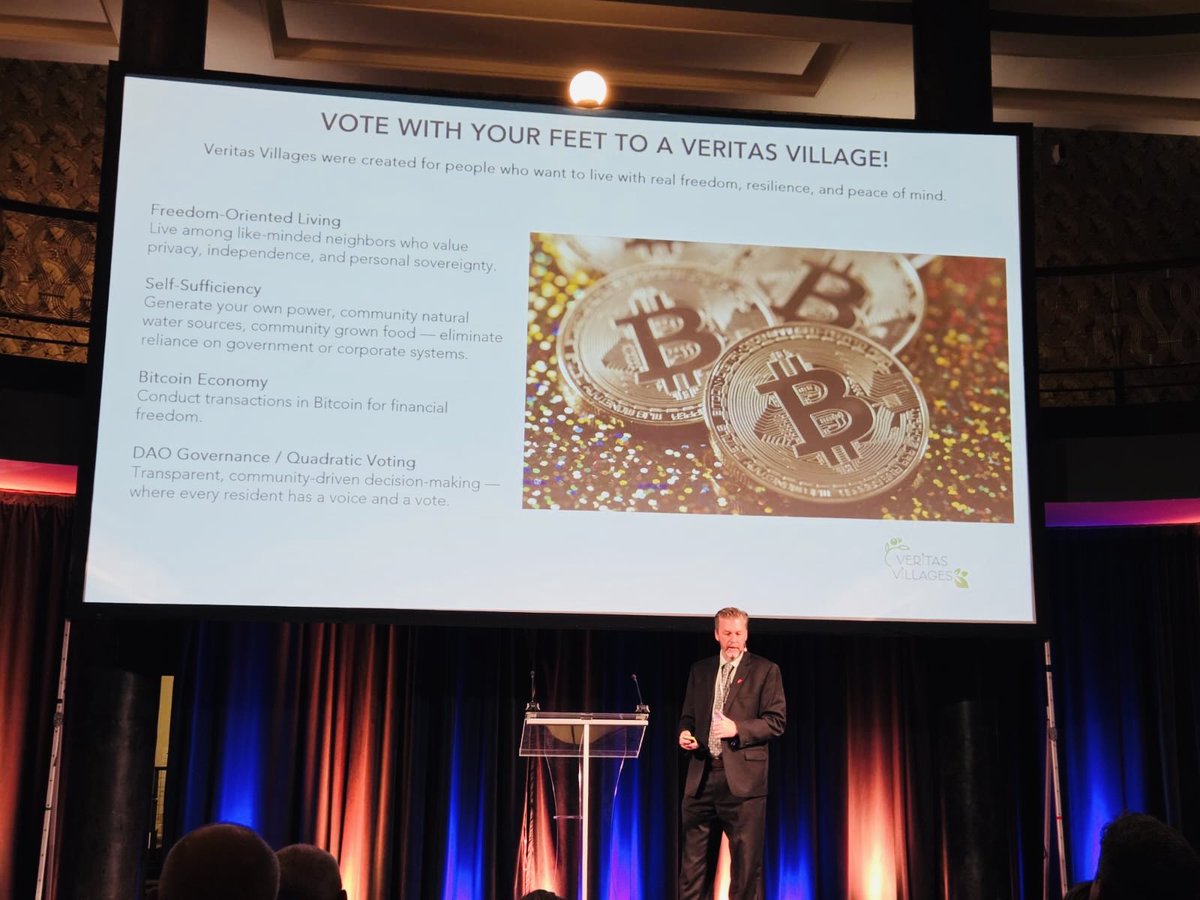 autrisgroup's tweet photo. Thank you to the @freecitiesfound for an excellent conference. Weβre proud to have @PatrickHiebert share our freedom-oriented @VeritasVillages communities. #freedom #livefree #autris https://t.co/cli9PY2b7O