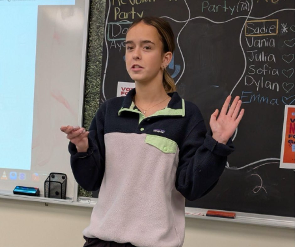 LockerbyNet's tweet image. Mr. Swartz’s Grade 10 Civics students recently dove into the world of Canadian politics through an exciting class election!