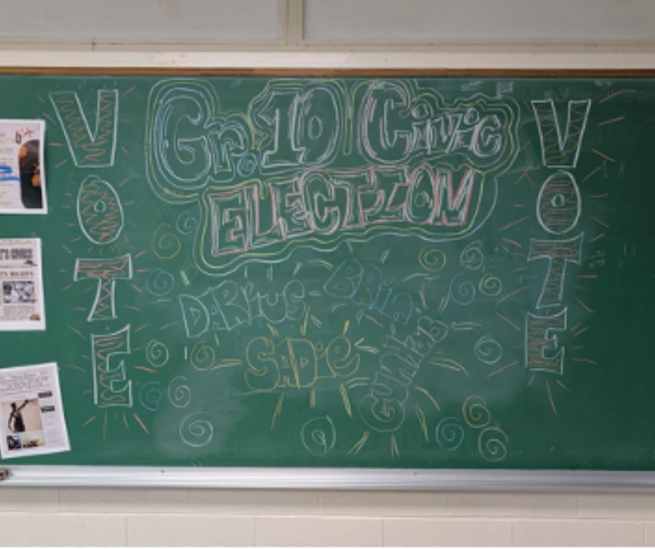 LockerbyNet's tweet image. Mr. Swartz’s Grade 10 Civics students recently dove into the world of Canadian politics through an exciting class election!