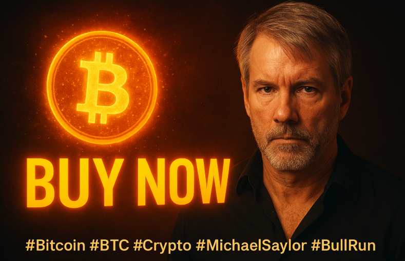 ZianonNetwork's tweet photo. 🚨 BREAKING: Michael Saylor just dropped the words every Bitcoiner loves to hear —
 "Buy Now." 💥
The bull run is knocking... 🐂
#Bitcoin #BTC #Crypto #MichaelSaylor #BullRun #BTCto100K #CryptoNews #DigitalGold https://t.co/dIFFJqS7wr