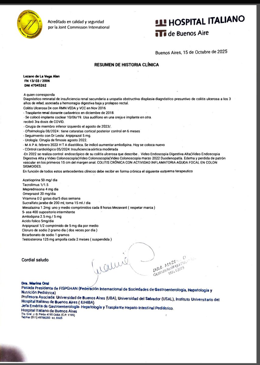 salvinamusica's tweet image. Alan está vivo gracias a Ustedes.
Y quienes lo conocieron en 2016 saben que no es una exageración.
Las médicas del Hospital Italiano lograron estabilizar su frágil cuerpecito gracias a que hicimos todo para que #OSECAC se hiciera cargo.
Sin las medicaciones y tratamientos con los…