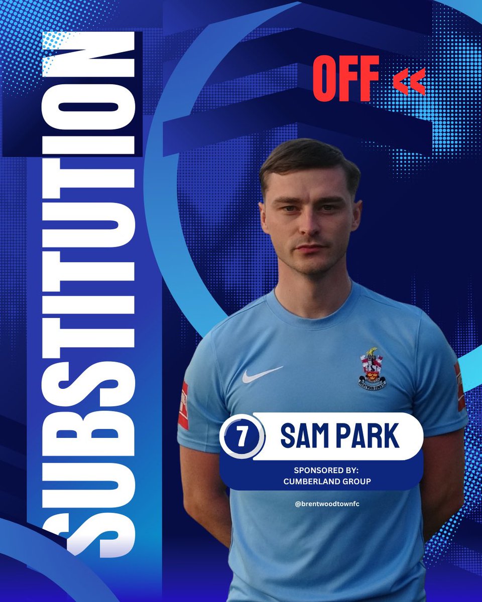BrentwoodTownFC's tweet image. 60’ - Double change for the Blues.

3-0 | #OneBrentwoodTown 🩵🧡
