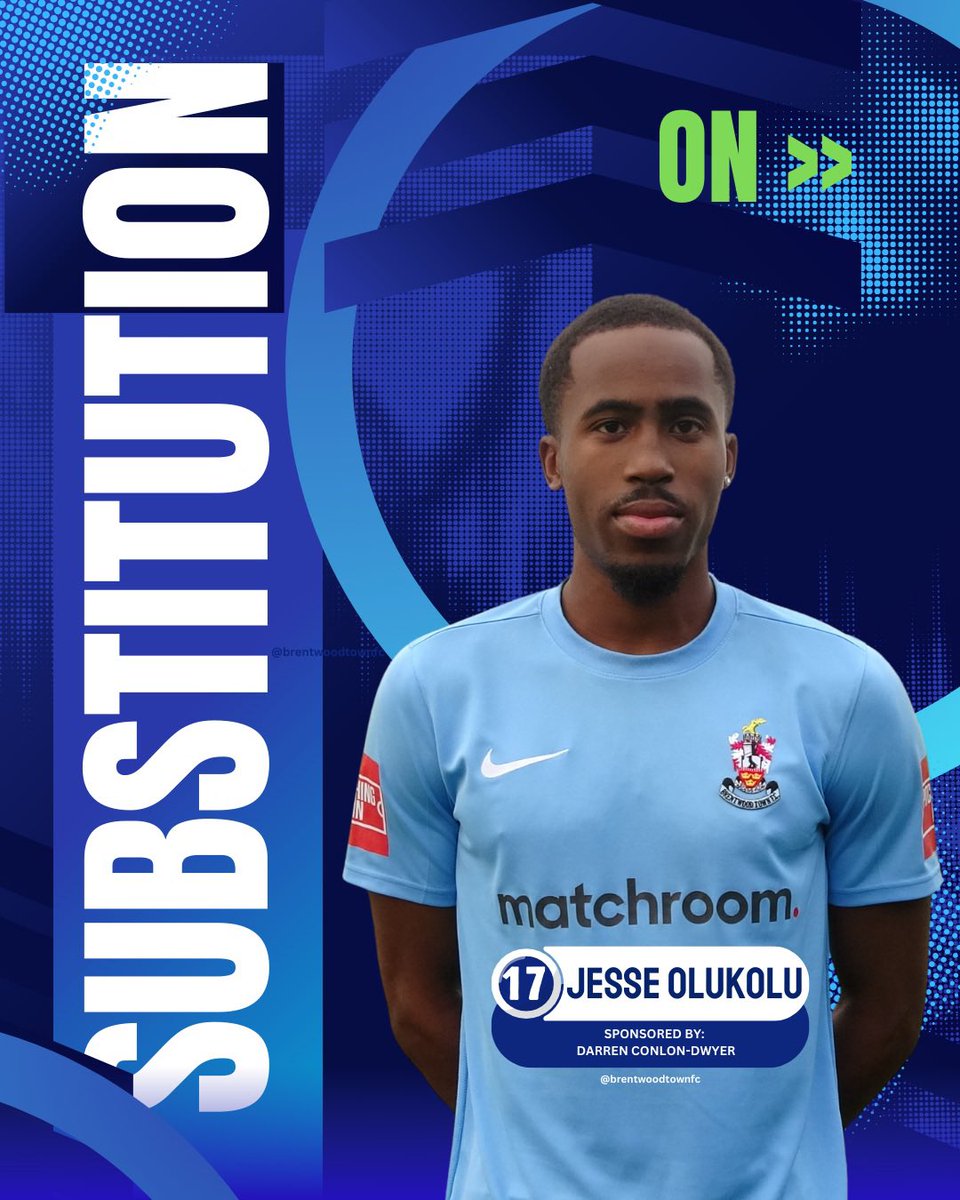 BrentwoodTownFC's tweet image. 60’ - Double change for the Blues.

3-0 | #OneBrentwoodTown 🩵🧡