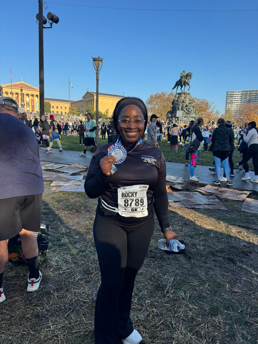 😍 my baby ran her first 5k!!