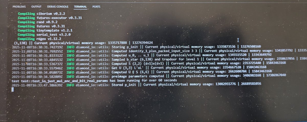 CaptainCodeOnX's tweet image. running diamondiO with real parameters