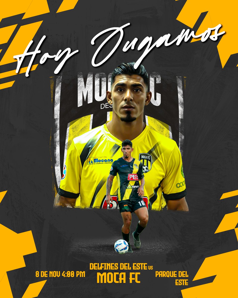 🔥 ¡DÍA DE PARTIDO!

🆚 Delfines del Este
🕓 4:00 PM
🏟️Parque del Este

¡A rugir, #aurinegros!

Sigue nuestro partido en el YouTube de la LDF
youtube.com/watch?v=hD23_g…
.
.
.
#aurinegros #ldf2025 #mocafc