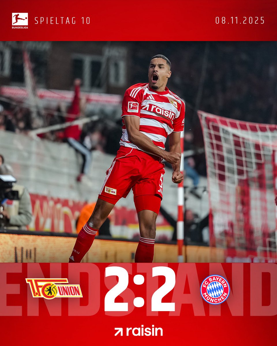 Wir sind so stolz. 🔴⚪️

#FCUnion #FCUFCB #Bundesliga