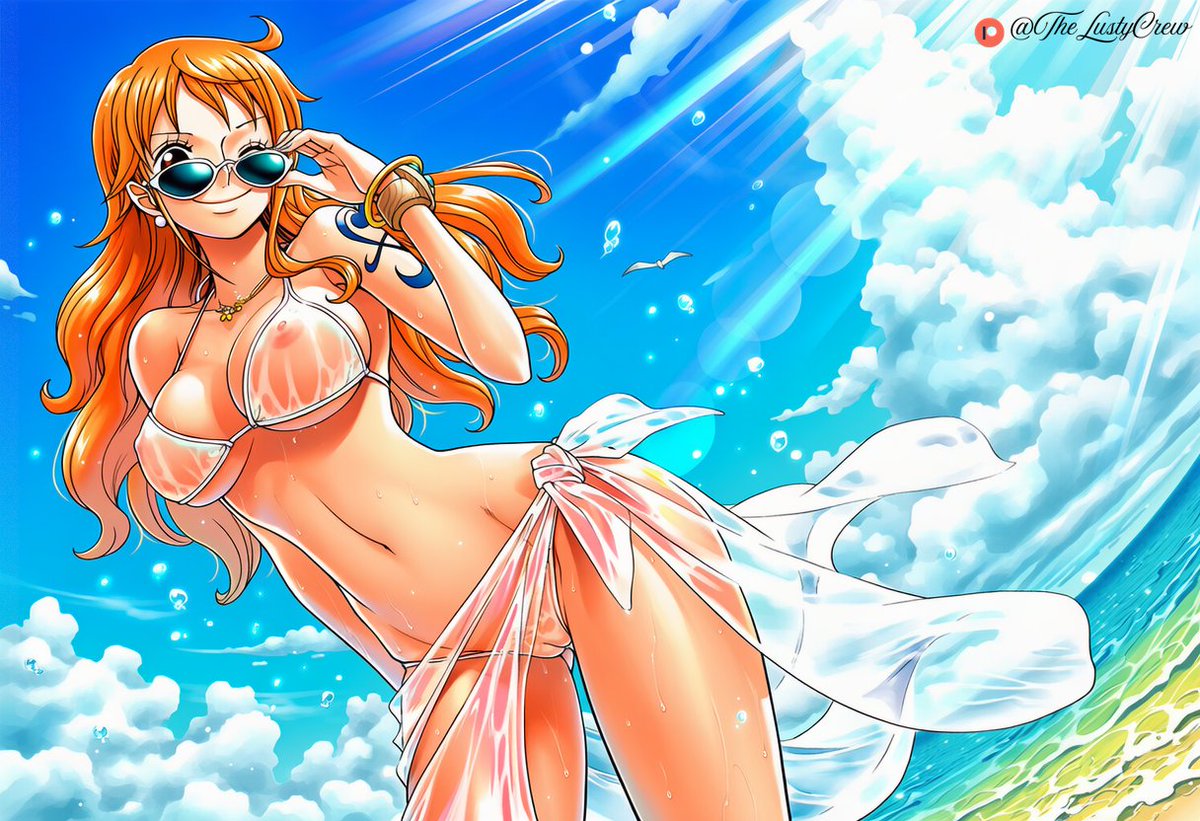 TheLustyCrew's tweet photo. Beach day with our favorite navigator 🌊✨
#nsfw #nami #ONEPIECE https://t.co/rmmoWC19KT