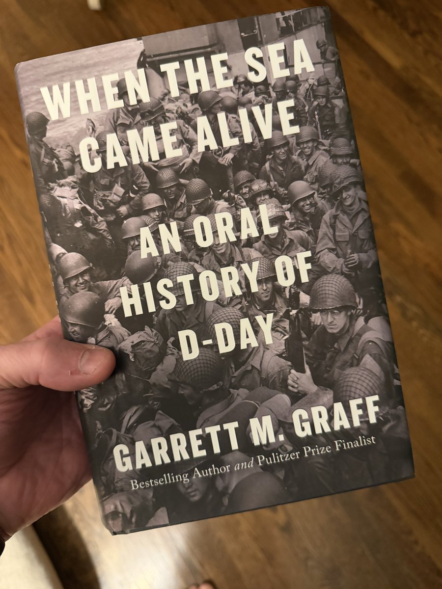Each year, I try to pick up books that teach and remind me of history.
Not just the facts, but the feelings.
The sacrifice.
The cost.

Recently, I picked up When the Sea Came Alive by <a href="/vermontgmg/">Garrett M. Graff</a> - an oral history of D-Day told through the voices of those who lived it.

Their