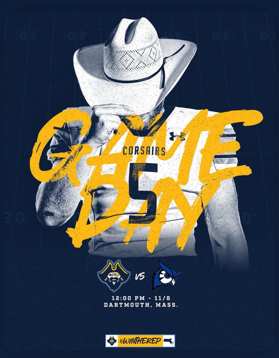 CorsairFootball's tweet photo. Back home at Cressy Field! 
15 minutes from kickoff!

 📍Dartmouth, MA
⏰Noon
🆚 @WestfieldState 
💻Stream: https://t.co/VYEAEQvyrZ

#d3fb

#WinTheRep🏴‍☠️ https://t.co/Shevfgkan3