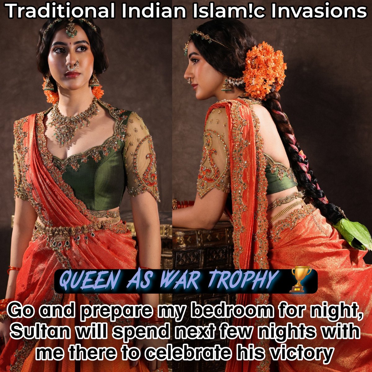 Aslam_khanx_786's tweet photo. Retweet 🔁 Retweet 🔁 Retweet 🔁

Invading Indian Sub-continent 💚🧡

Dasi: Rani Sahiba Maharaj lost war and victorious Mughal Sultan will be here any moment, what should we do now?

Le Rani Sahiba: https://t.co/kdF33E9ntX