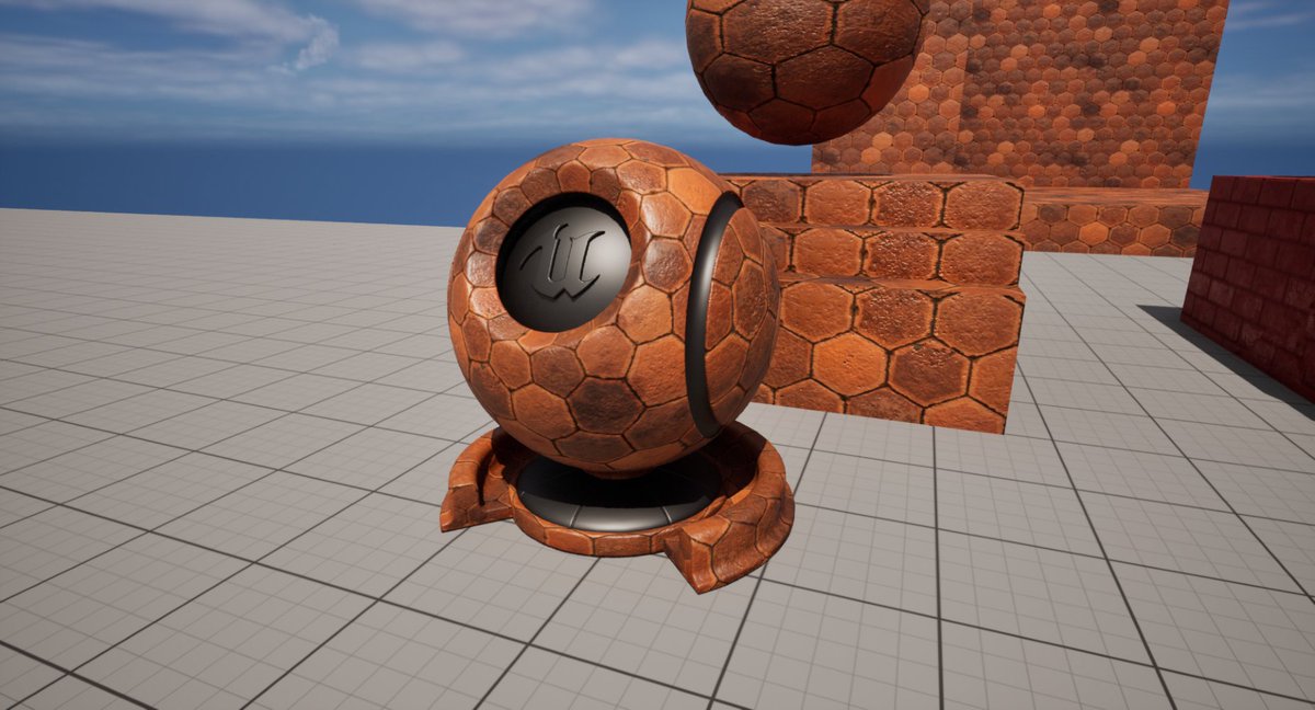 PaburoVIII's tweet image. I practiced what I did in #SubstanceDesigner a Terracotta Tiles, also I implemented it in #Unreal5

#3d #3dart #material #environment #gameart 

@PlanetaCG