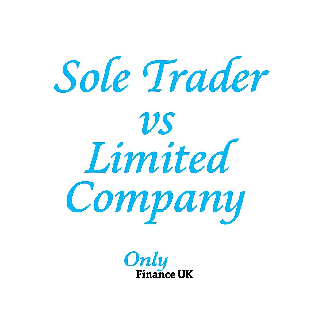 OnlyFinanceUK's tweet photo. Sole Trader vs Limited Company 

🔹 Sole Trader = easy setup, minimal admin, perfect if you’re just starting.
 🔹 Limited Company = limited liability, more tax-planning options, better for growing or higher income.

Need help choosing? Free confidential chat via link. https://t.co/50oq3v31xu