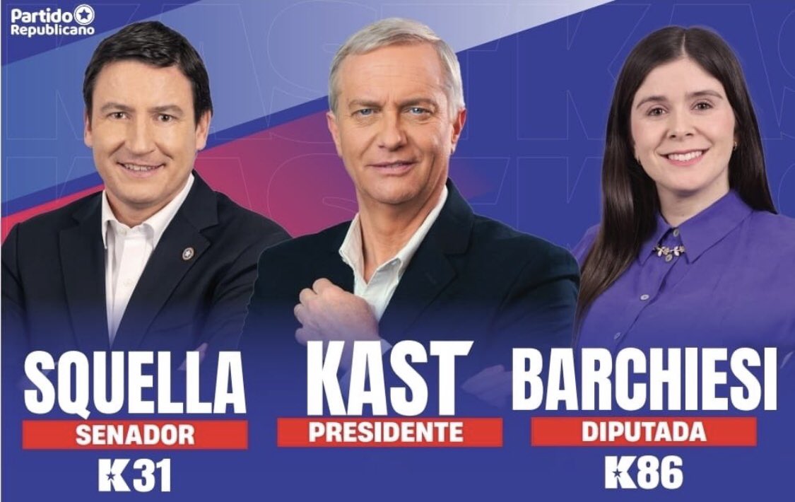 CataVelascoK's tweet image. 🚨 ATENCIÓN REGION DE VALPARAÍSO 

✅Apoyen a la candidata a Diputada Chiara Barchiesi #K86
✅Candidato a Senador Arturo Squella #K31

Un Parlamento para Kast y Chile 🇨🇱

#Vota5 #VotaKast 🖐